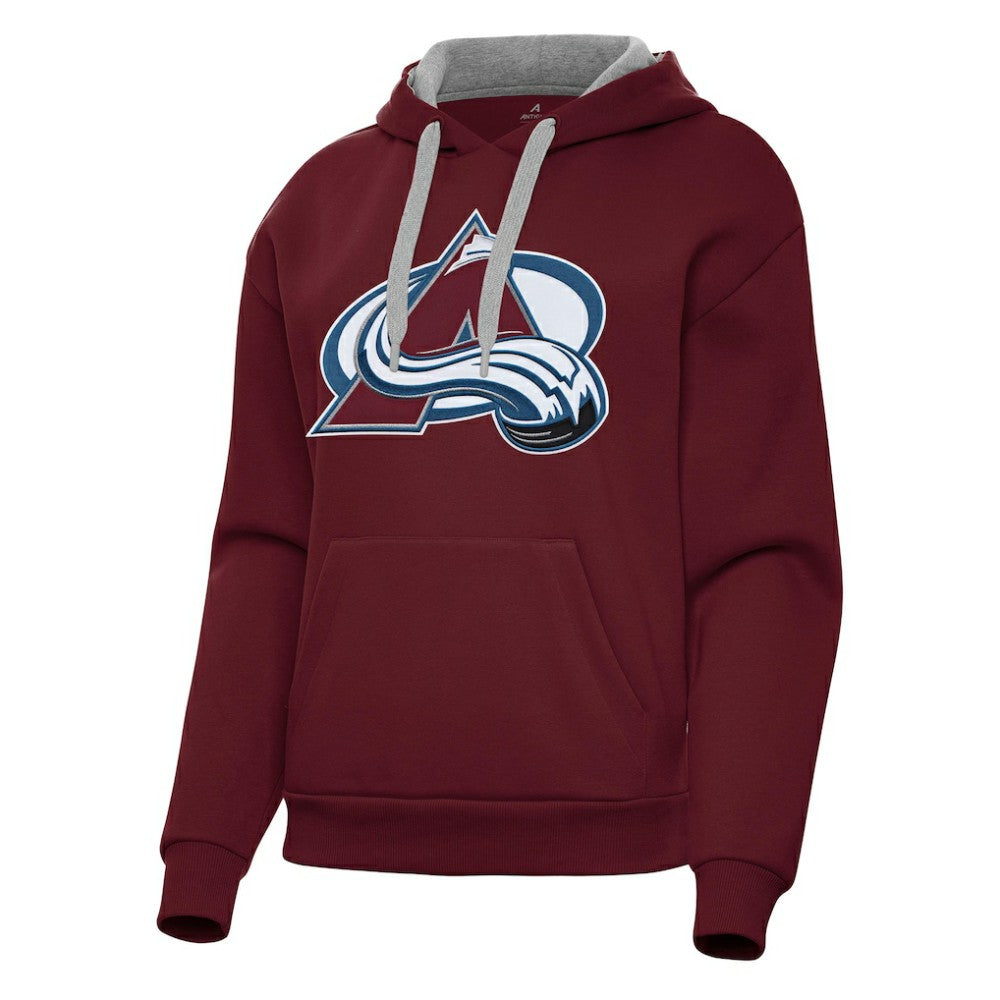 Colorado Avalanche Antigua Women's Victory Pullover Hoodie - Burgundy Hoodies