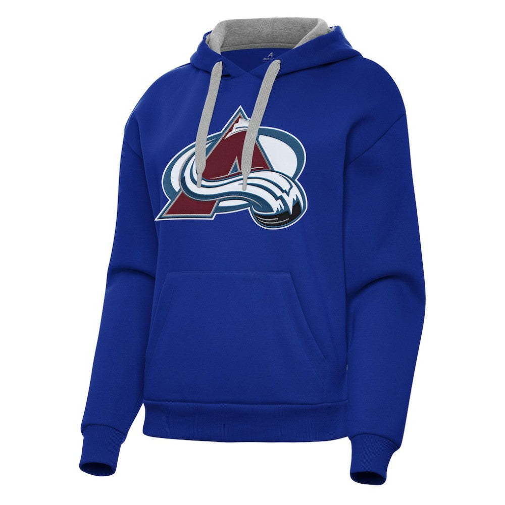 Colorado Avalanche Antigua Women's Victory Pullover Hoodie - Royal Hoodies