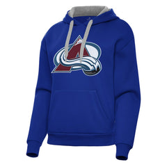 Colorado Avalanche Antigua Women's Victory Pullover Hoodie - Royal Hoodies