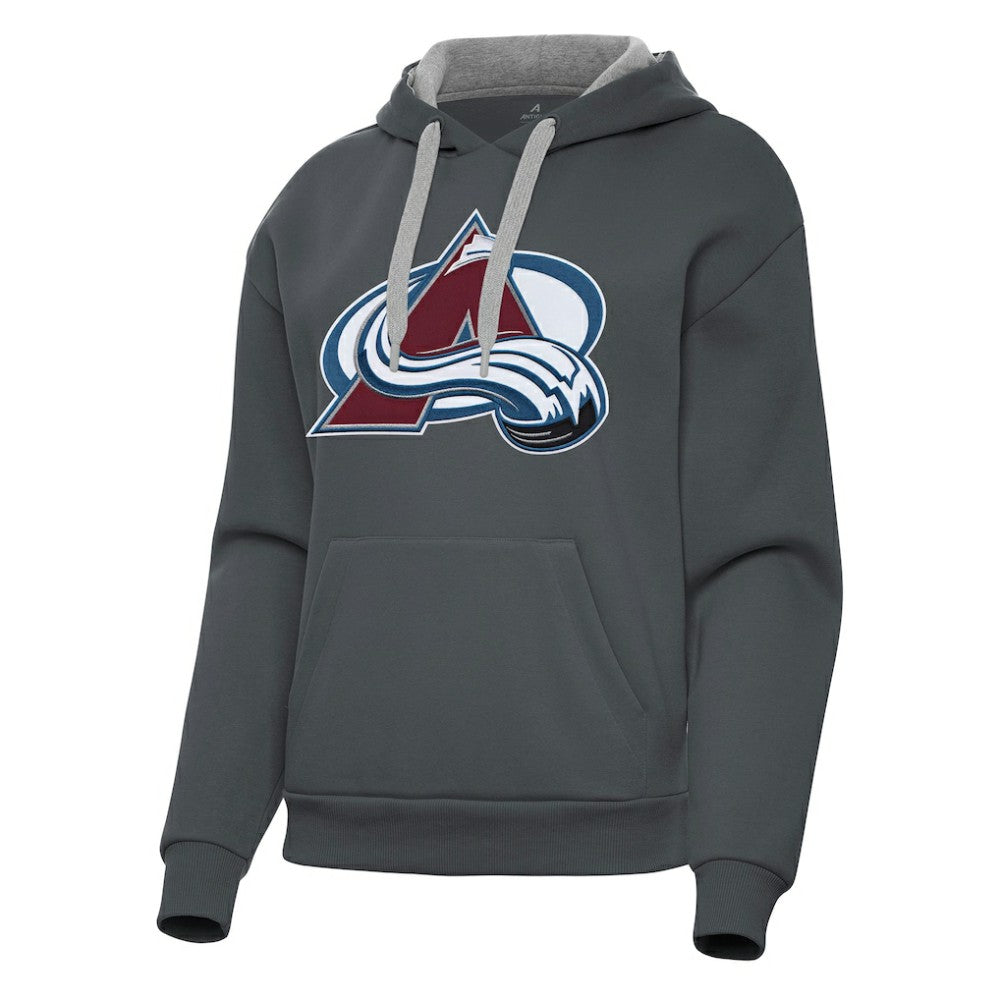 Colorado Avalanche Antigua Women's Victory Pullover Hoodie - Charcoal Hoodies