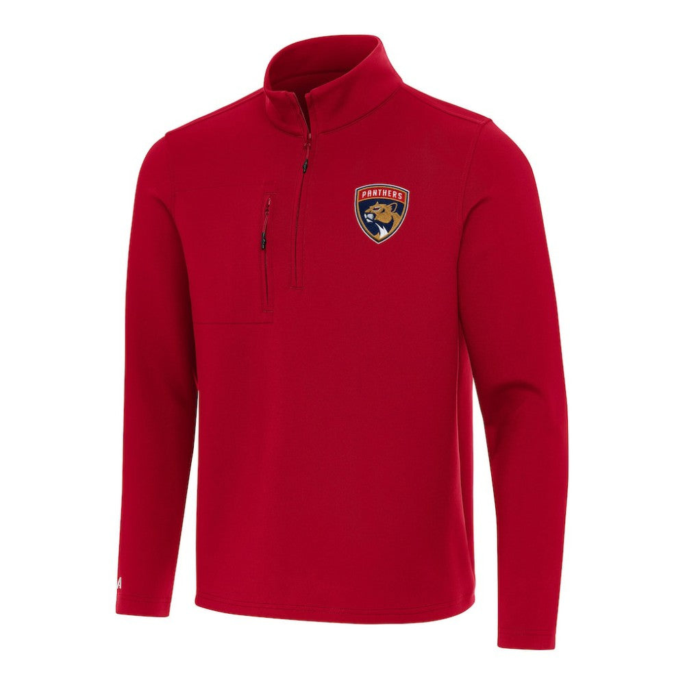 Florida Panthers Antigua Insider Quarter-Zip Top - Red Tops