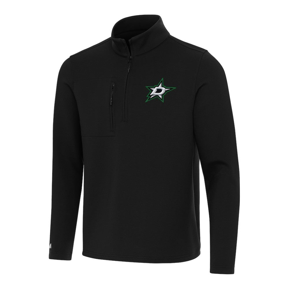 Dallas Stars Antigua Insider Quarter-Zip Top - Black Tops