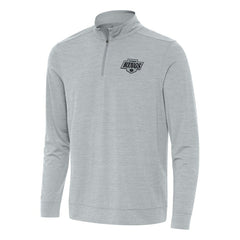 Los Angeles Kings Antigua Bright Quarter-Zip Top - Heather Gray Tops