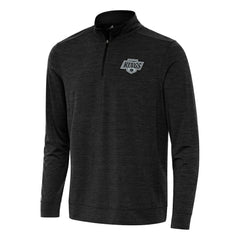 Los Angeles Kings Antigua Bright Quarter-Zip Top - Heather Black Tops