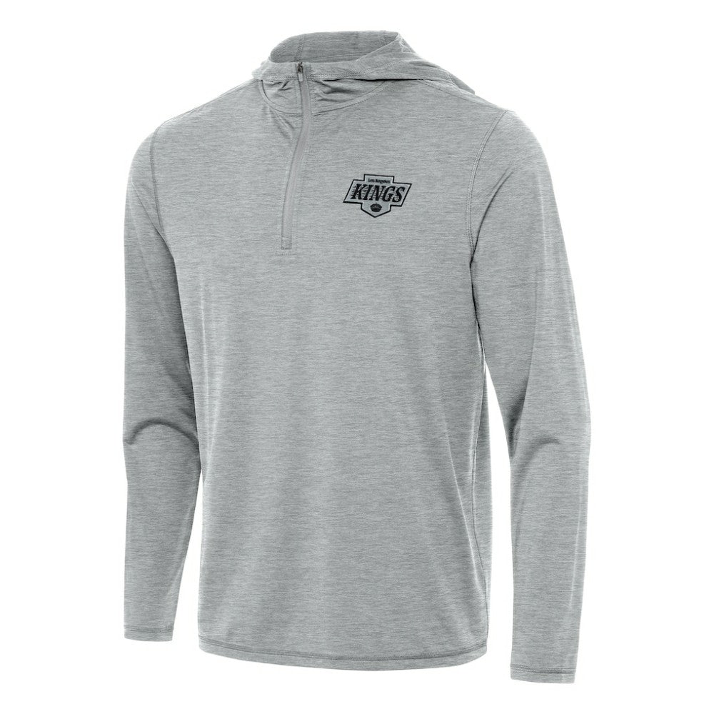 Los Angeles Kings Antigua Tidy Quarter-Zip Hoodie - Heather Gray Hoodies
