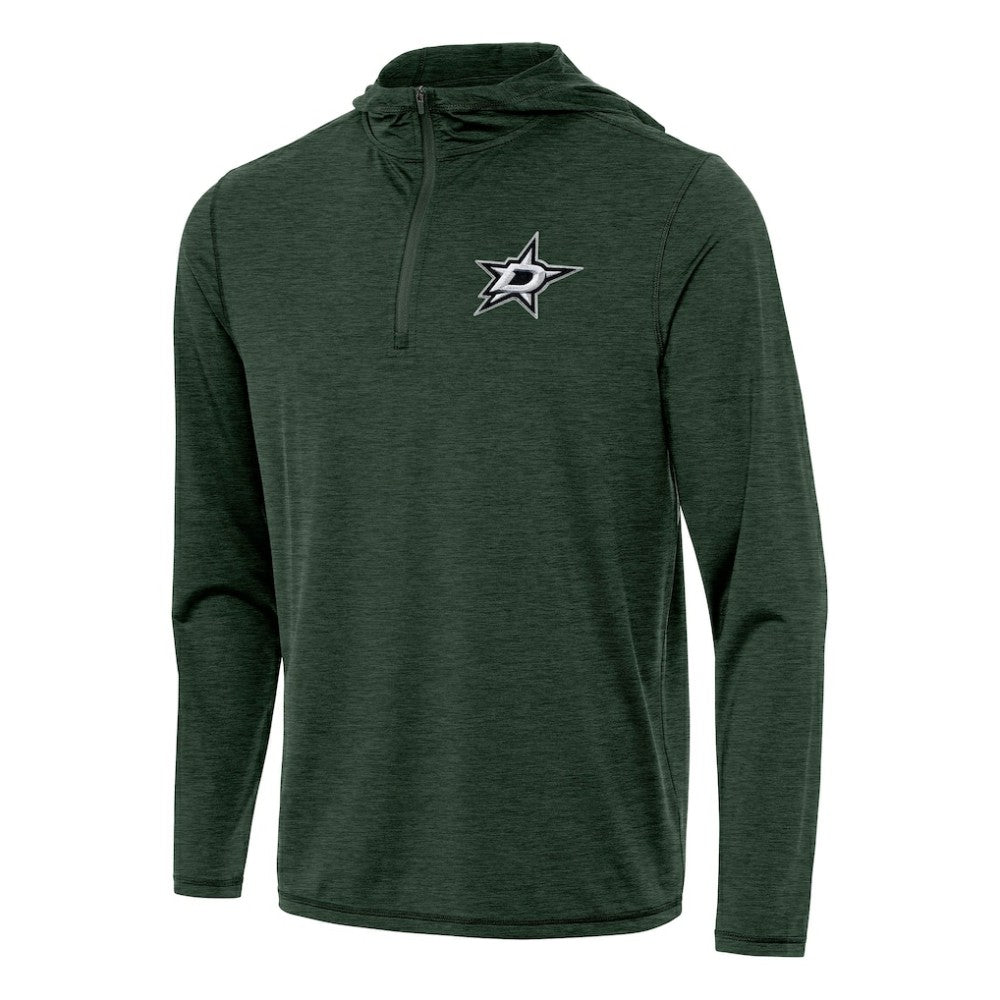Dallas Stars Antigua Tidy Quarter-Zip Hoodie - Hunter Green Hoodies