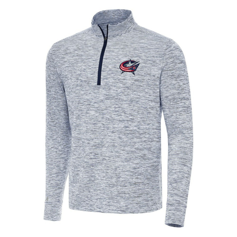 Columbus Blue Jackets Antigua Cause Quarter-Zip Top - Navy Jackets