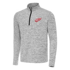 Detroit Red Wings Antigua Cause Quarter-Zip Top - Black Tops
