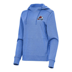 Colorado Avalanche Antigua Women's Justice Pullover Hoodie - Heather Royal Hoodies