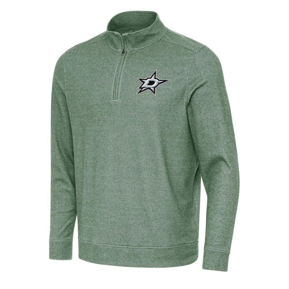 Dallas Stars Antigua Subtle Quarter-Zip Sweatshirt - Hunter Green Sweatshirts