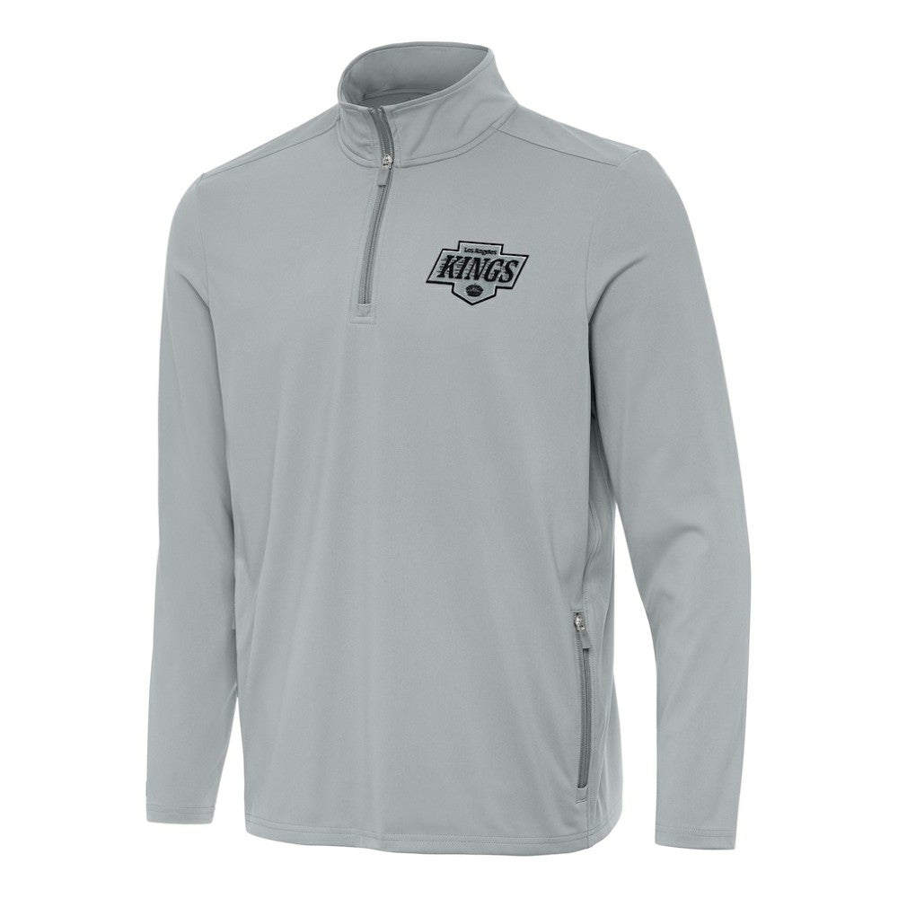 Los Angeles Kings Antigua Perilous Quarter-Zip Sweatshirt - Gray Sweatshirts