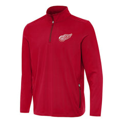 Detroit Red Wings Antigua Perilous Quarter-Zip Sweatshirt - Red Sweatshirts