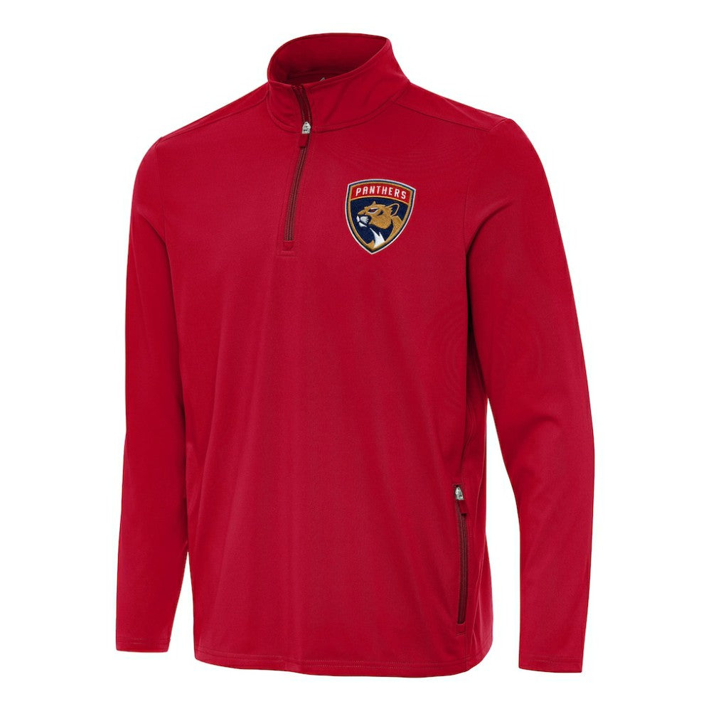 Florida Panthers Antigua Perilous Quarter-Zip Sweatshirt - Red Sweatshirts