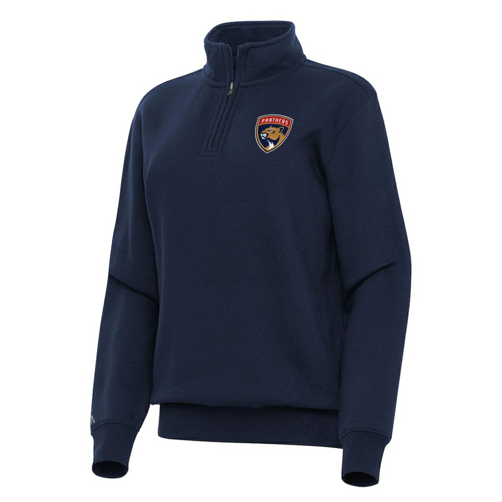 Florida Panthers Antigua Women's Victory Quarter-Zip Sweatshirt - Navy Sweatshirts