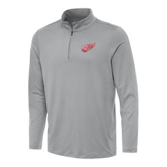 Detroit Red Wings Antigua Reprocess Quarter-Zip Top - Gray Tops