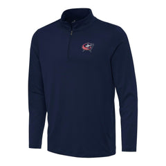 Columbus Blue Jackets Antigua Reprocess Quarter-Zip Top - Navy Jackets