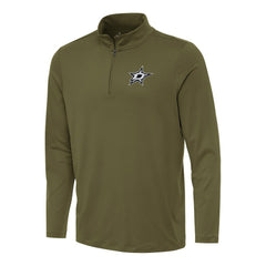 Dallas Stars Antigua Reprocess Quarter-Zip Top - Olive Tops