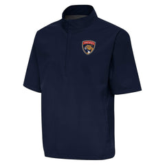 Florida Panthers Antigua Brisk Quarter-Zip Windbreaker - Navy