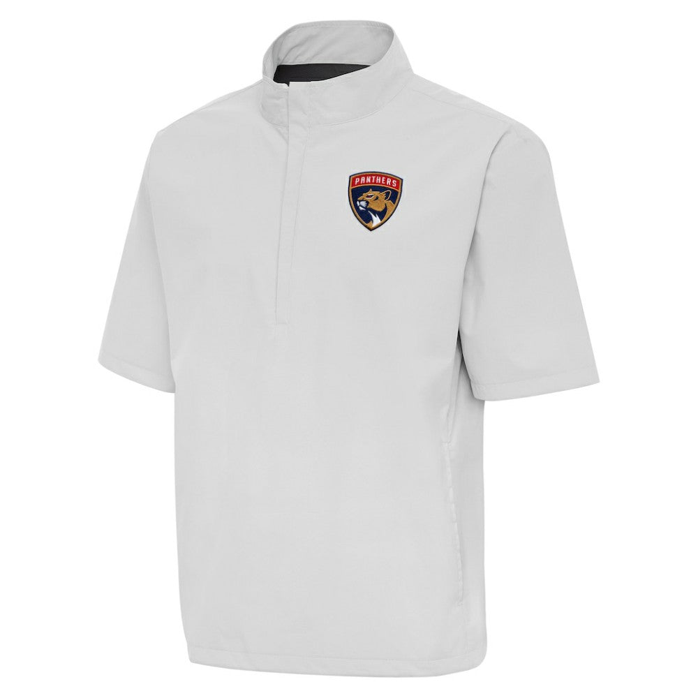 Florida Panthers Antigua Brisk Quarter-Zip Windbreaker - Heather Gray