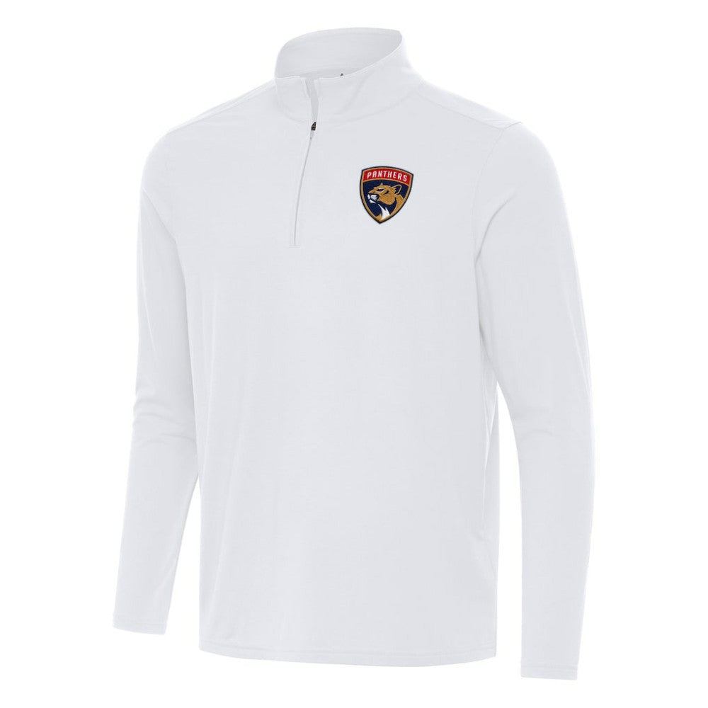 Florida Panthers Antigua Intent Quarter-Zip Top - White Tops
