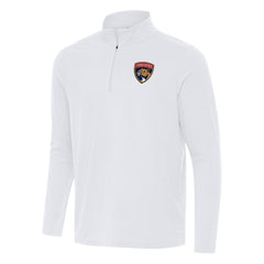 Florida Panthers Antigua Intent Quarter-Zip Top - White Tops