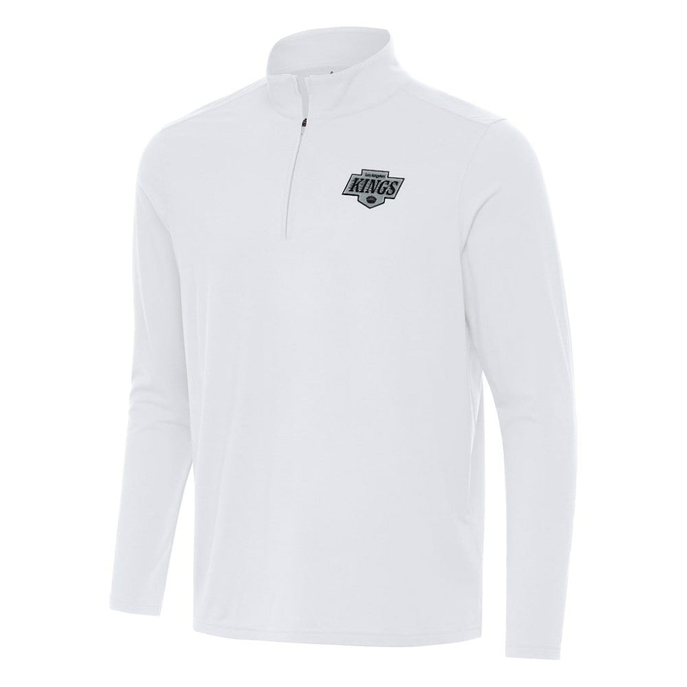 Los Angeles Kings Antigua Intent Quarter-Zip Top - White Tops