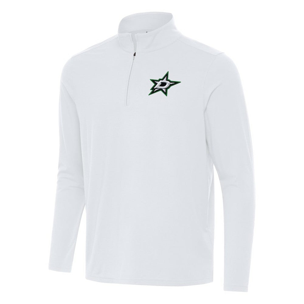 Dallas Stars Antigua Intent Quarter-Zip Top - White Tops