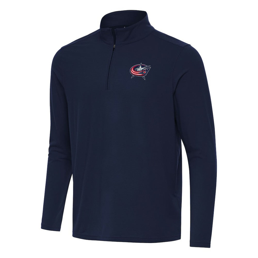 Columbus Blue Jackets Antigua Intent Quarter-Zip Top - Navy Jackets