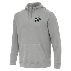 Dallas Stars Antigua Cloud Pullover Hoodie - Heather Gray Hoodies