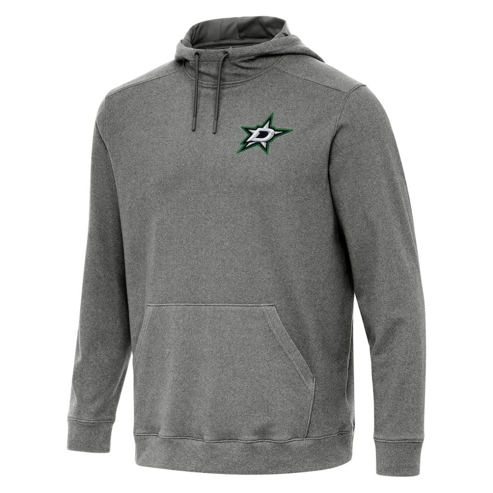 Dallas Stars Antigua Cloud Pullover Hoodie - Heather Black Hoodies