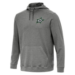 Dallas Stars Antigua Cloud Pullover Hoodie - Heather Black Hoodies