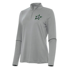 Dallas Stars Antigua Women's Reprocess Quarter-Zip Top - Gray Tops