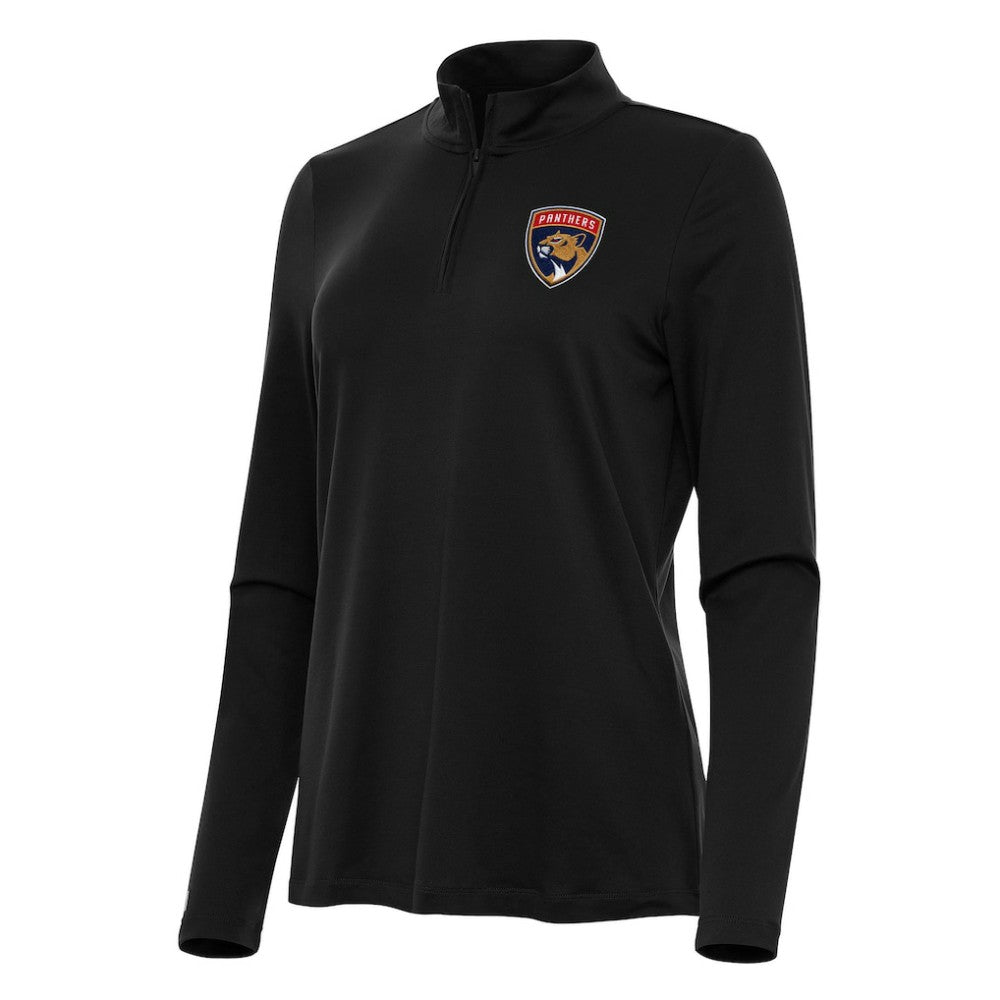 Florida Panthers Antigua Women's Reprocess Quarter-Zip Top - Black Tops