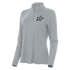 Dallas Stars Antigua Women's Intent Quarter-Zip Top - Gray Tops