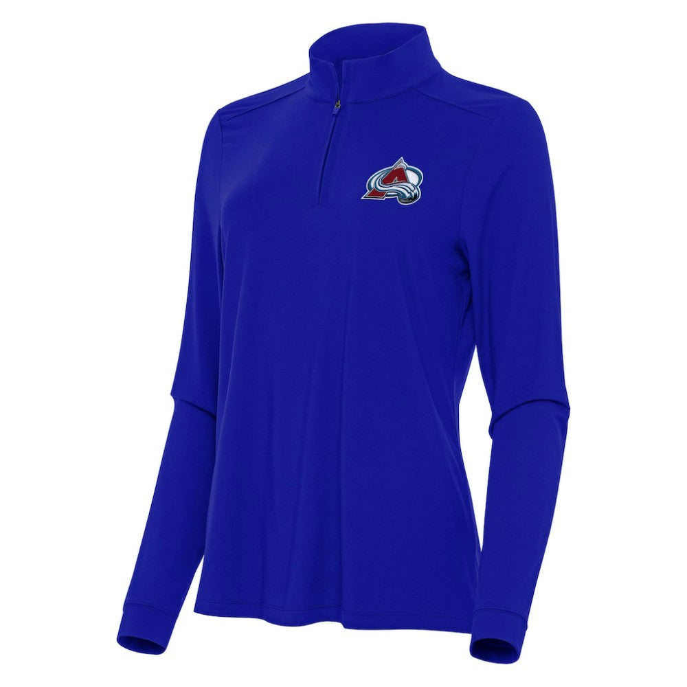 Colorado Avalanche Antigua Women's Intent Quarter-Zip Top - Royal Tops