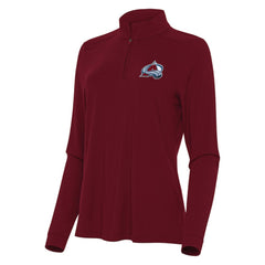 Colorado Avalanche Antigua Women's Intent Quarter-Zip Top - Burgundy Tops
