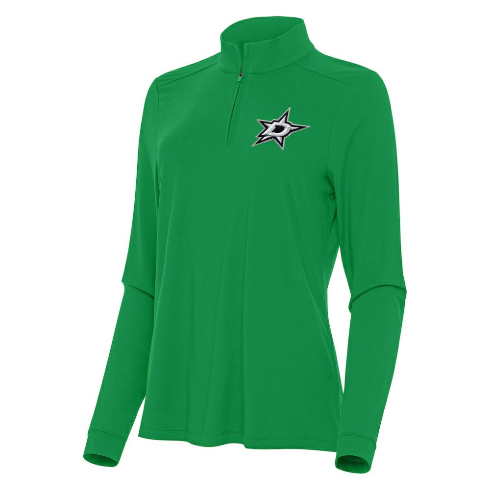 Dallas Stars Antigua Women's Intent Quarter-Zip Top - Kelly Green Tops