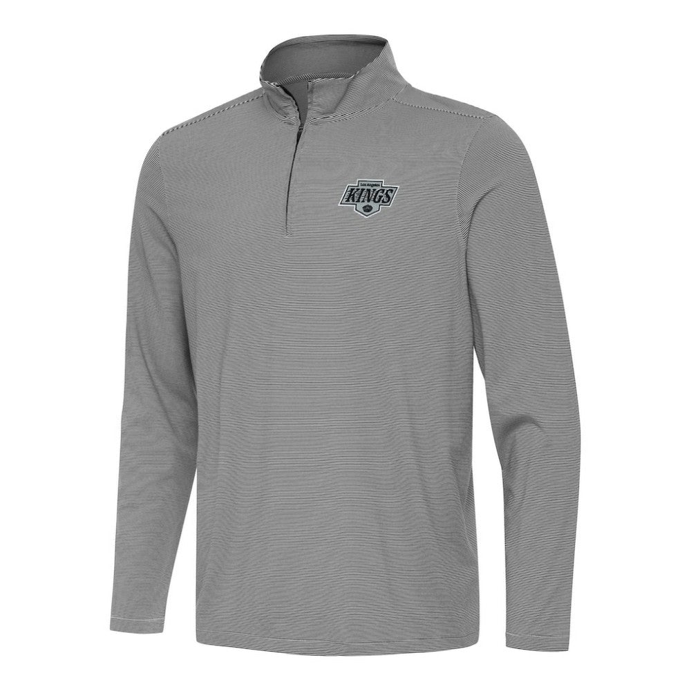 Los Angeles Kings Antigua Twine Quarter-Zip Top - Black Tops