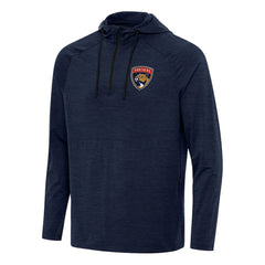 Florida Panthers Antigua Spikes Quarter-Zip Hoodie - Heather Navy Hoodies