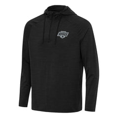 Los Angeles Kings Antigua Spikes Quarter-Zip Hoodie - Heather Black Hoodies