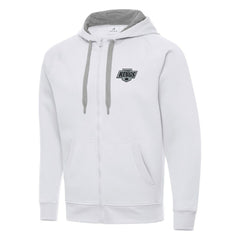 Los Angeles Kings Antigua Big & Tall Victory Full-Zip Hoodie - White Hoodies