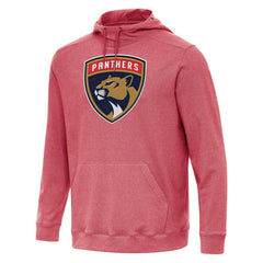 Florida Panthers Antigua Cloud Pullover Hoodie - Heather Red Hoodies