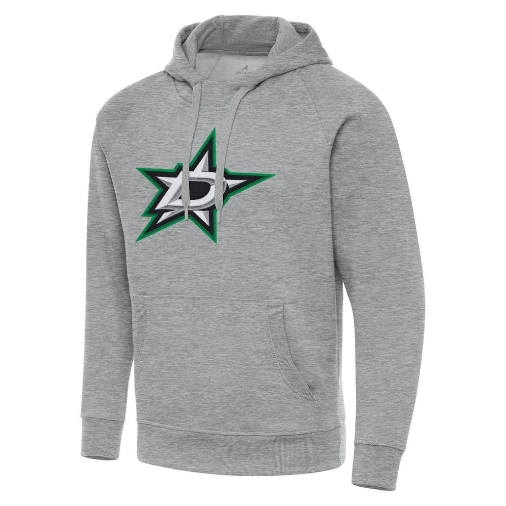 Dallas Stars Antigua Big & Tall Victory Pullover Hoodie - Heather Gray Hoodies