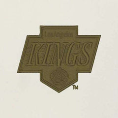 Los Angeles Kings Antigua Intrepid Sand Raglan Long Sleeve Hoodie T-Shirt - Cream/Olive T-shirts