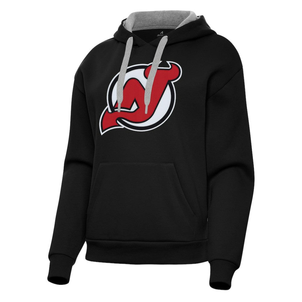 New Jersey Devils Antigua Women's Victory Pullover Hoodie - Black Jerseys