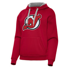 New Jersey Devils Antigua Women's Victory Pullover Hoodie - Red Jerseys