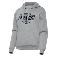 Los Angeles Kings Antigua Women's Victory Pullover Hoodie - Heather Gray Hoodies