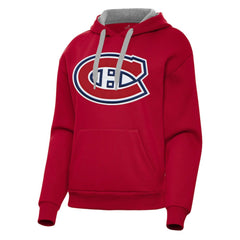 Montreal Canadiens Antigua Women's Victory Pullover Hoodie - Red Hoodies