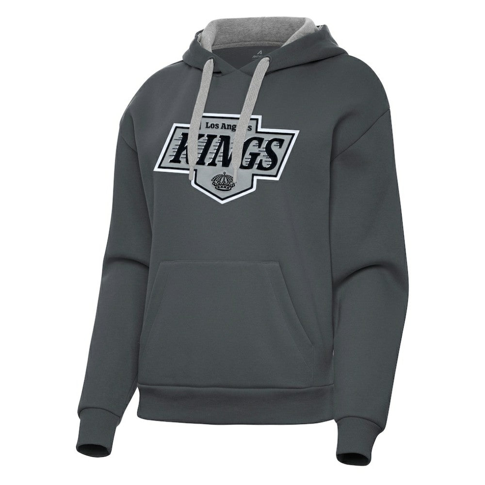 Los Angeles Kings Antigua Women's Victory Pullover Hoodie - Charcoal Hoodies