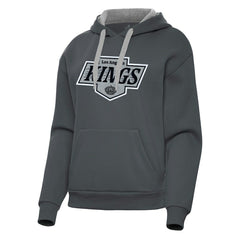 Los Angeles Kings Antigua Women's Victory Pullover Hoodie - Charcoal Hoodies